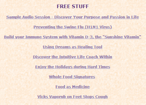 Free Stuff Sample Titles